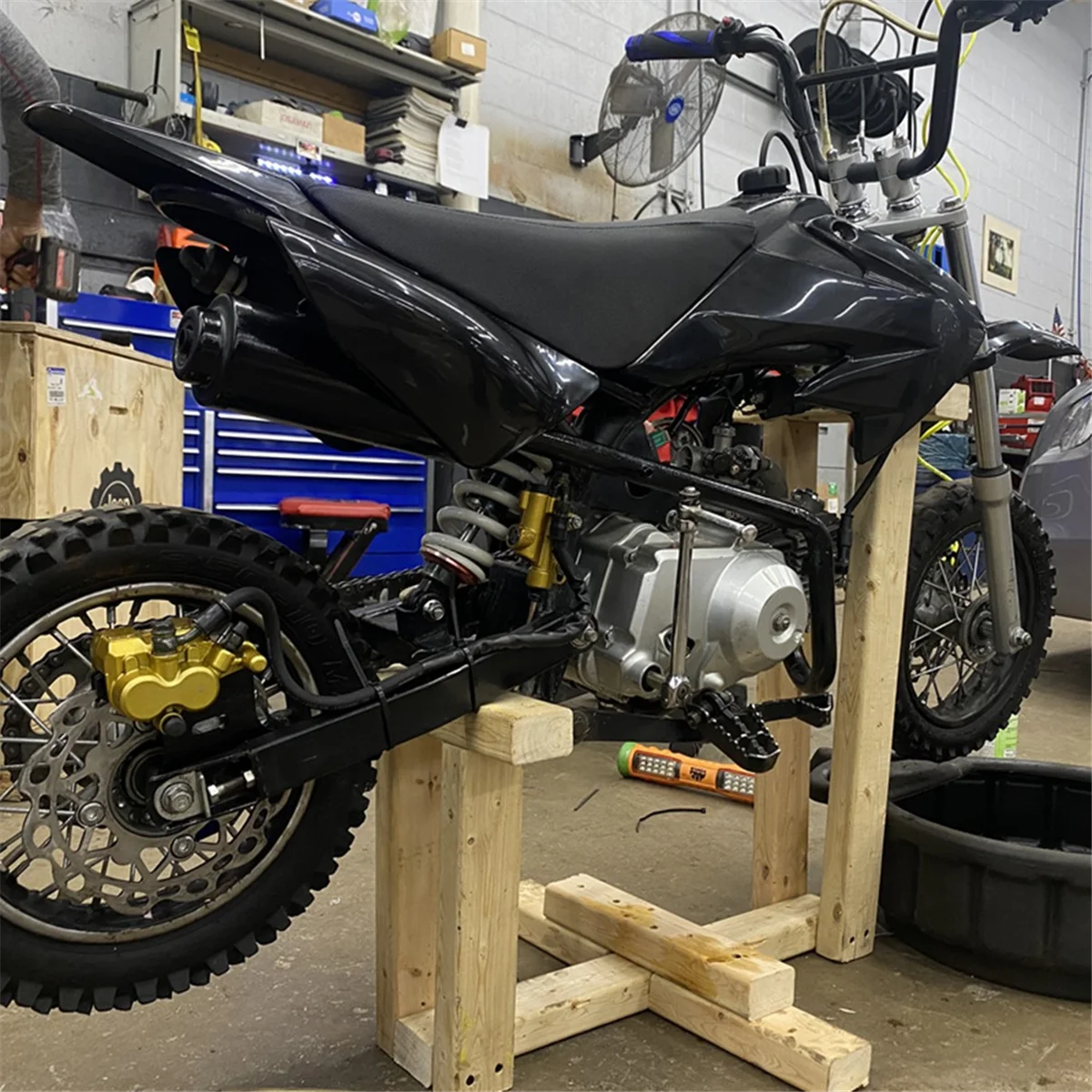 Kit plásticos CRF50 negro – guardabarros y carenados para pit bike - imagen 2