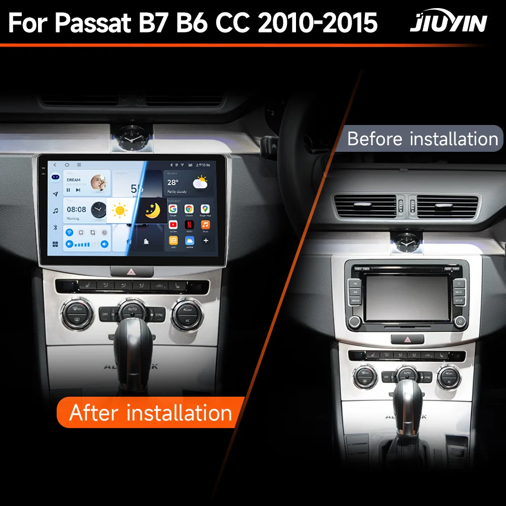 Radio Android 14 para VW Passat B7/B6 con CarPlay y Android Auto - imagen 4