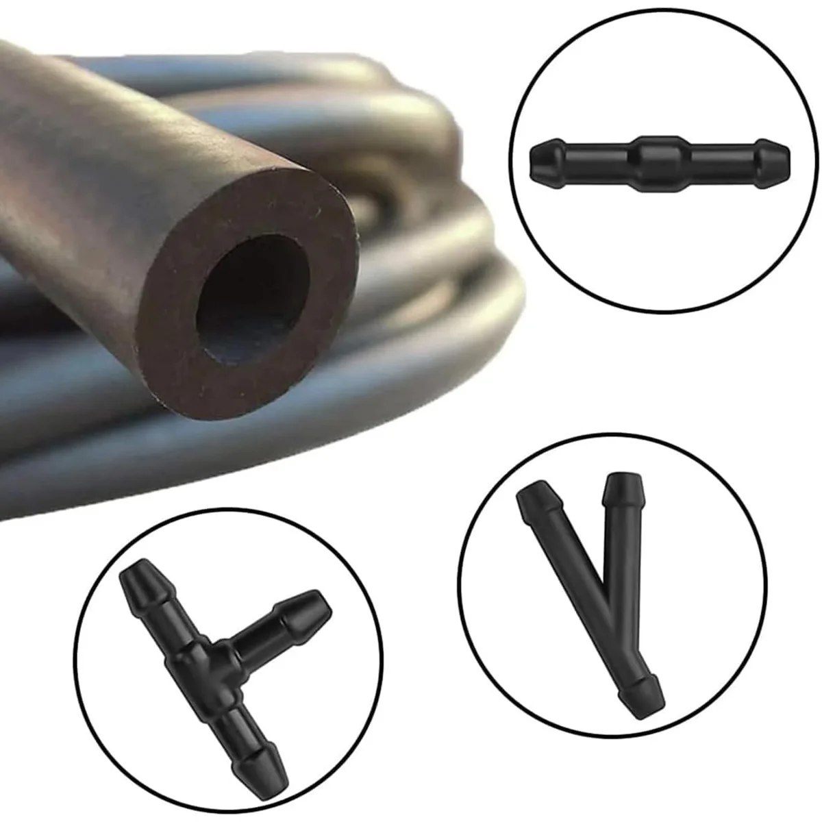 Kit manguera limpiaparabrisas universal con boquilla y conector T - imagen 3