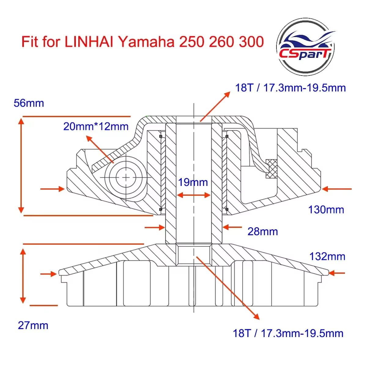 Kit variador Xingyue Linhai Buyang YP VOG para scooter 150cc - imagen 4