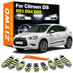 ZITWO Canbus sin Error LED Interior cúpula mapa lectura maletero Kit de luz para Citroen DS3 DS4 DS5 DS 3 4 5 2010- 2017 2018 2019 2020