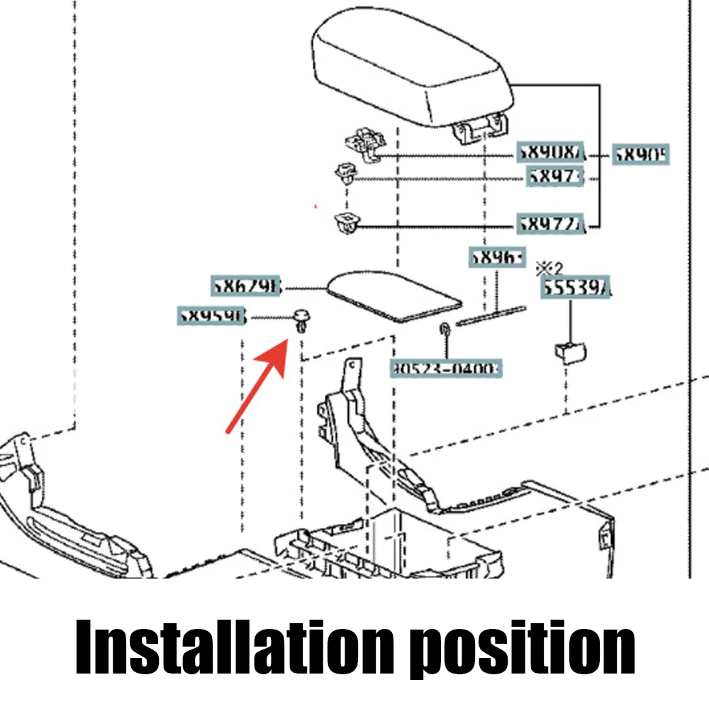 Bandeja organizadora consola central – Toyota Prado 120 / Camry XV40 - imagen 2