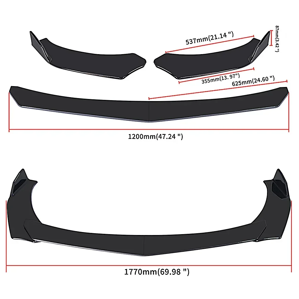 Alerón trasero deflector ABS Duckbill – kit tuning universal T3 - imagen 2