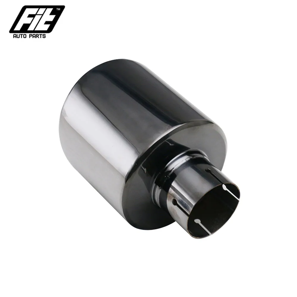 Terminal de escape negro brillante acero inoxidable 127 mm (2,5") - imagen 4