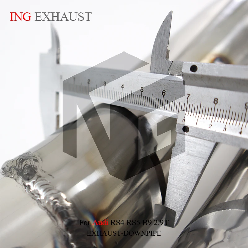 InG Catback de escape de acero inoxidable para Audi RS4 RS5 2.9T silenciador de válvula de coche - imagen 4