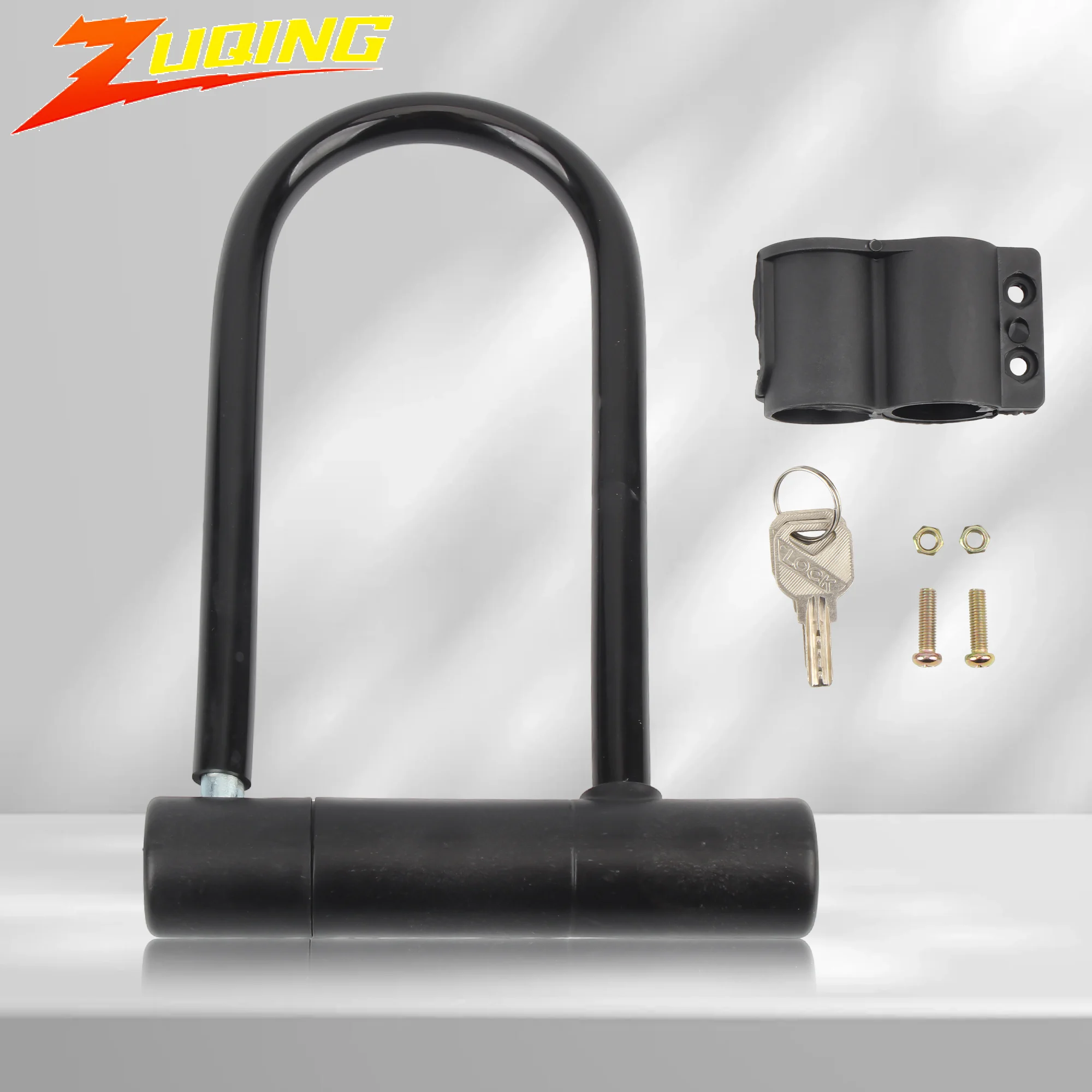 Candado antirrobo para moto con llave y soporte de montaje