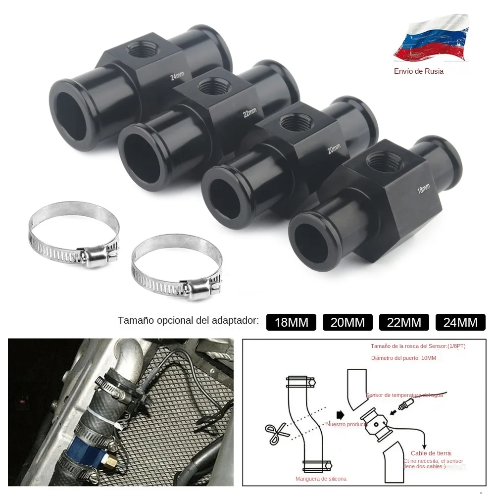 Adaptador sensor temperatura agua NPT para radiador - imagen 5