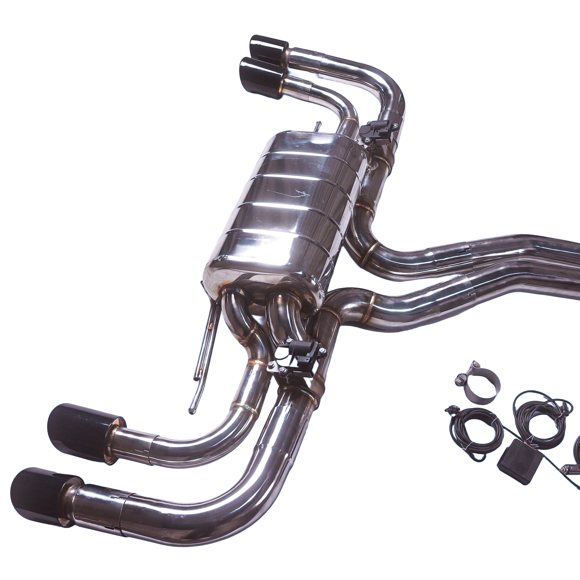 Escape Catback Porsche Cayenne 3.0T 2018 válvula acero inoxidable - imagen 4