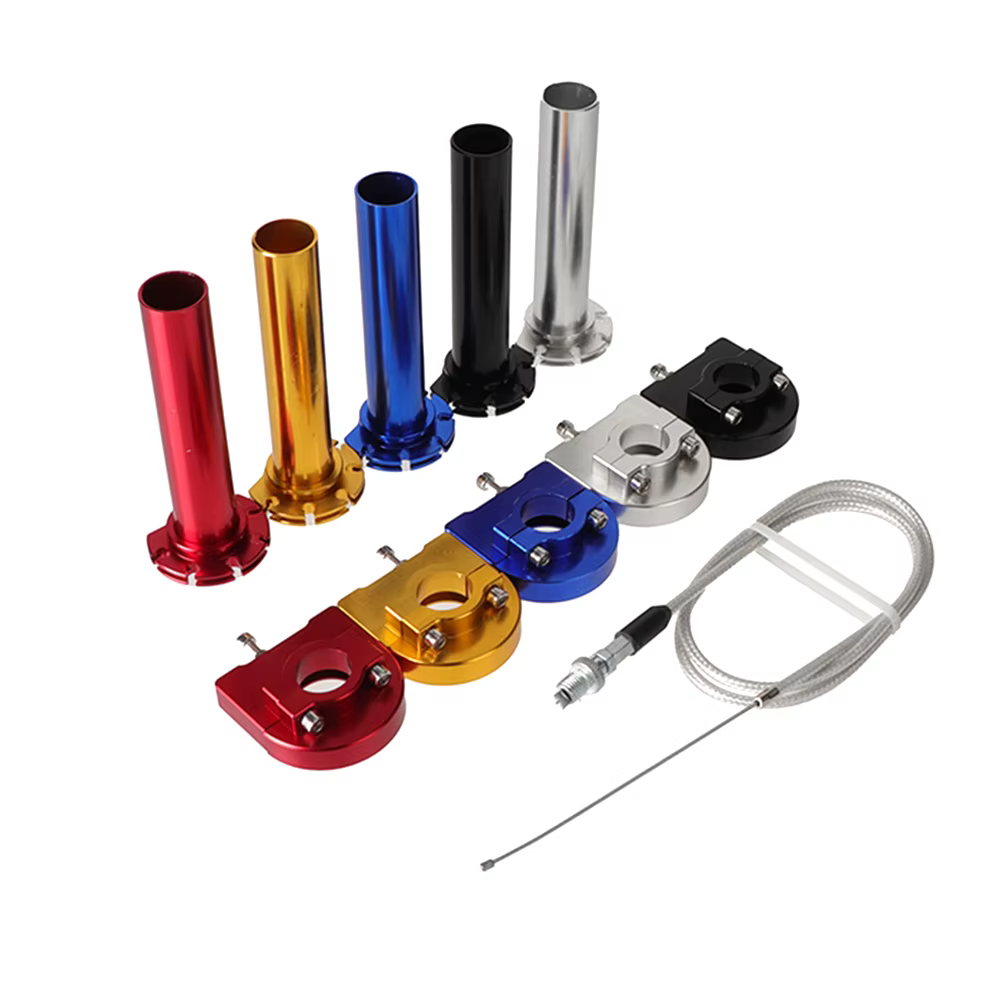 Puño de acelerador rápido de aluminio de 22 mm para moto universal