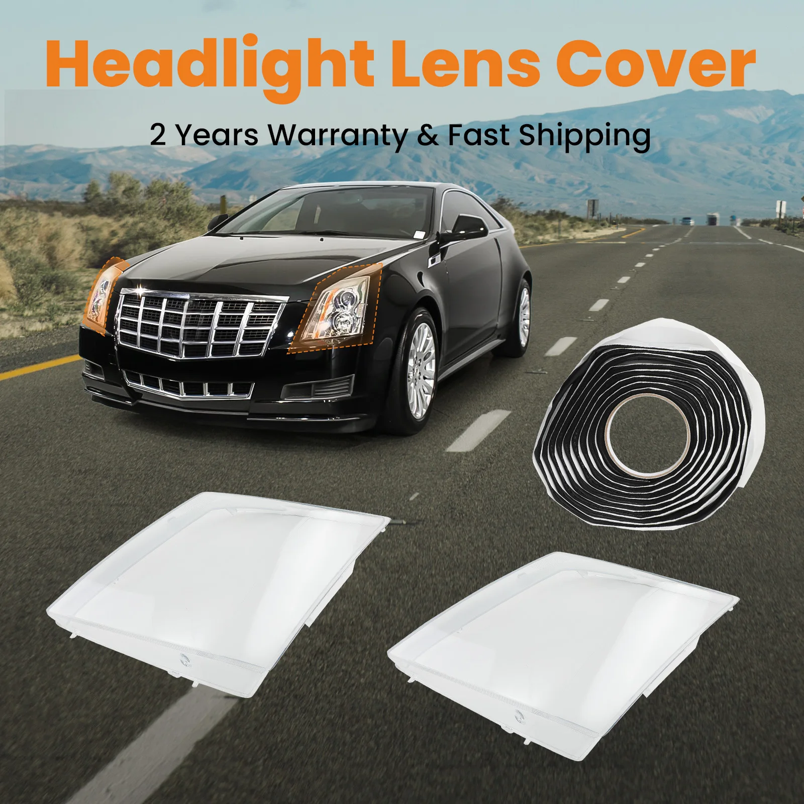 Cubiertas lente faro Maxpeedingrods para Cadillac CTS 2008-2013 - imagen 4