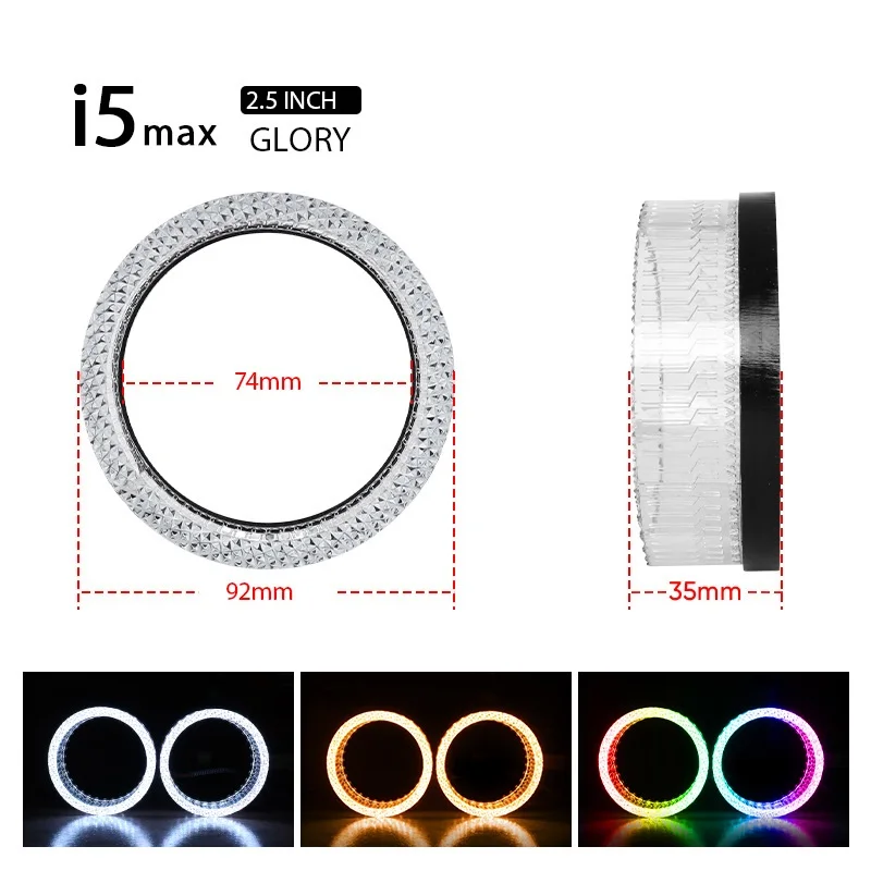 VAHID Anillos LED Angel Eyes para faros con DRL e intermitentes - imagen 3