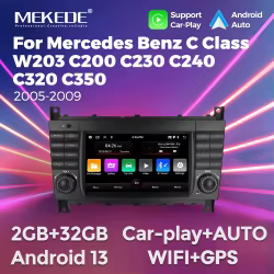 MEKEDE Radio Android 13 con GPS y CarPlay para Mercedes-Benz W203