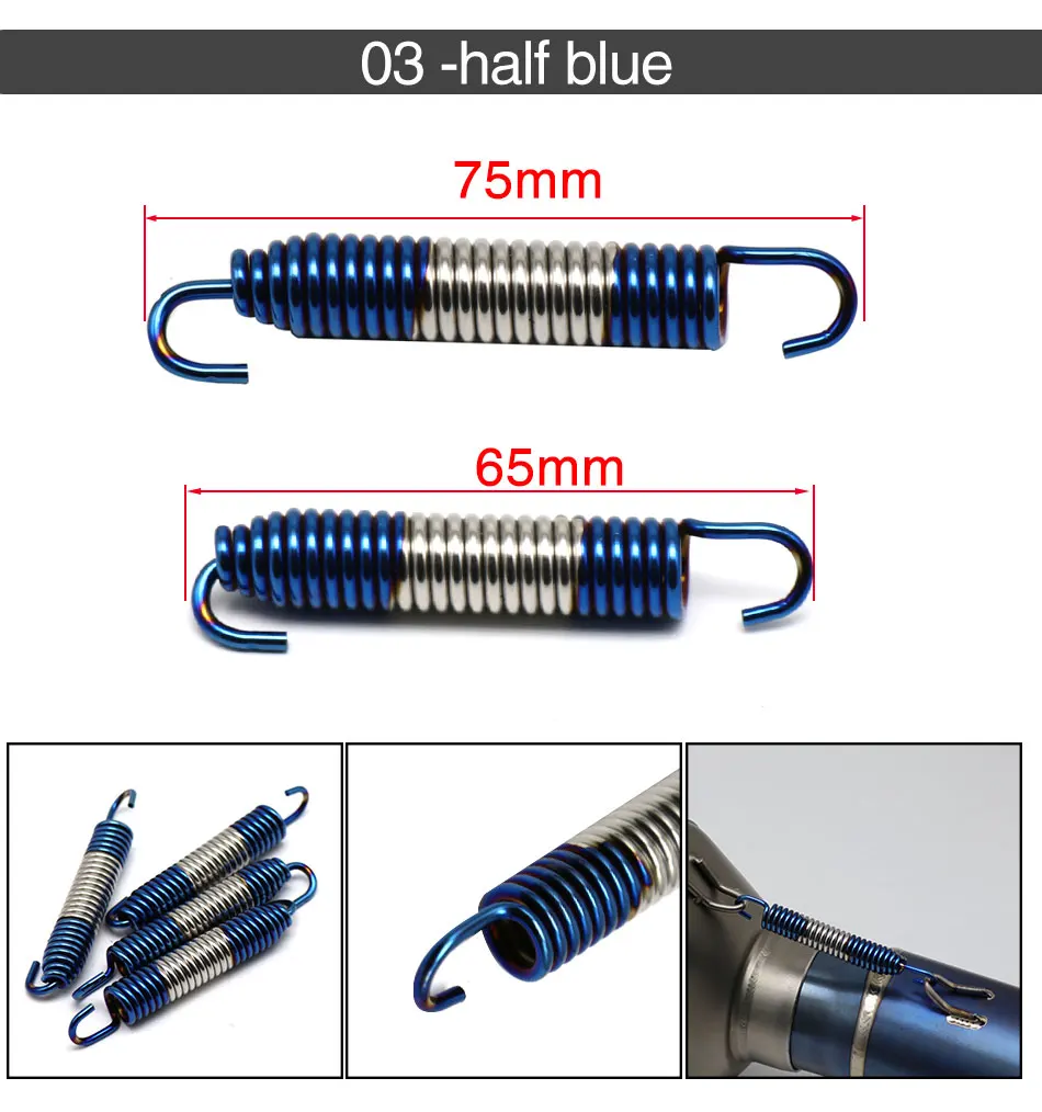 Silenciador tubo escape inoxidable para motocicleta universal - imagen 4