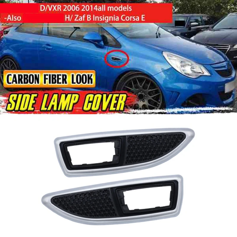 Kit fibra de carbono para piloto lateral Opel Corsa D/Astra H/Insignia - imagen 3