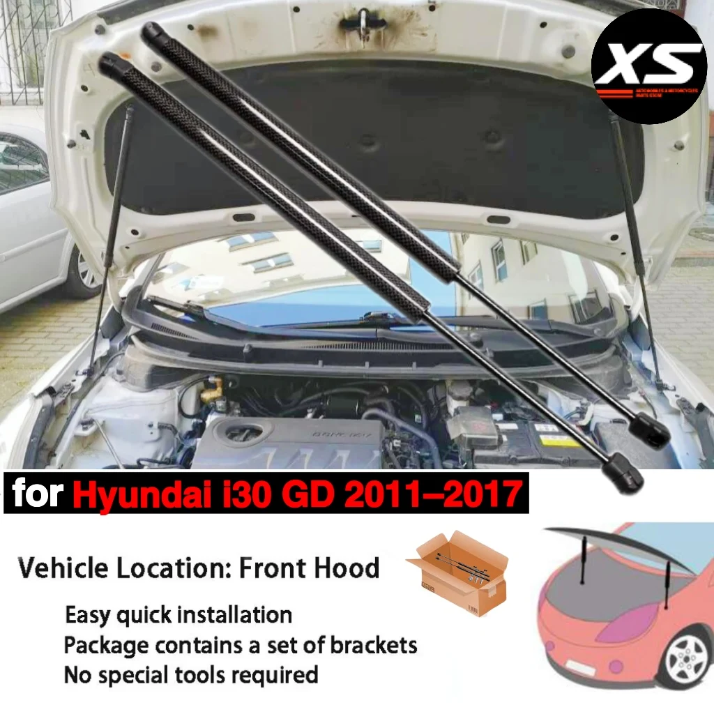 Puntales de capó gas – Hyundai i30 GD 2011-2017 y Elantra GT