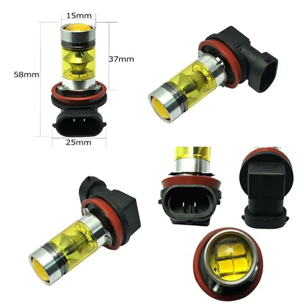 Bombillas antiniebla LED H11 amarillo, alta luminosidad para coche - imagen 3