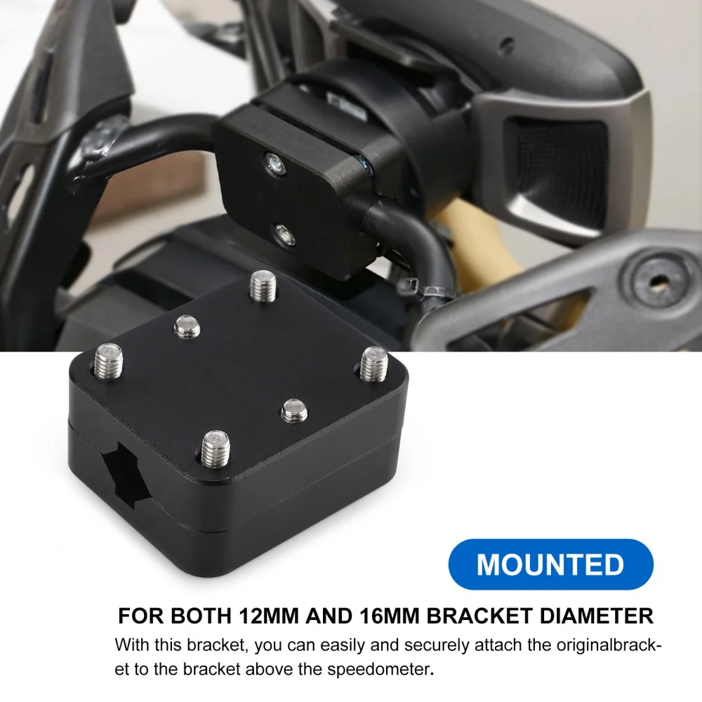 Soporte GPS para telefono de moto BMW R1200GS LC/ADV y R1250GS negro