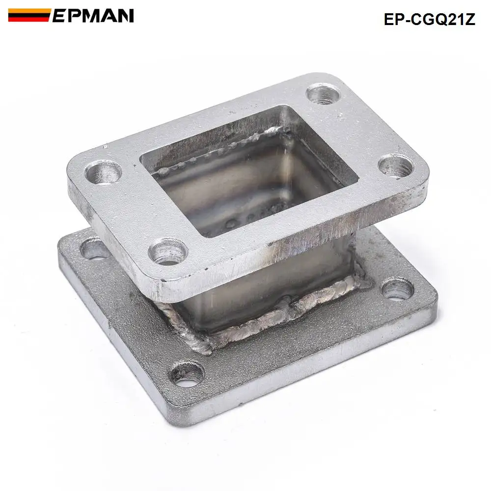 EPMAN Adaptador de brida T3 a T4 para turbo de hierro fundido