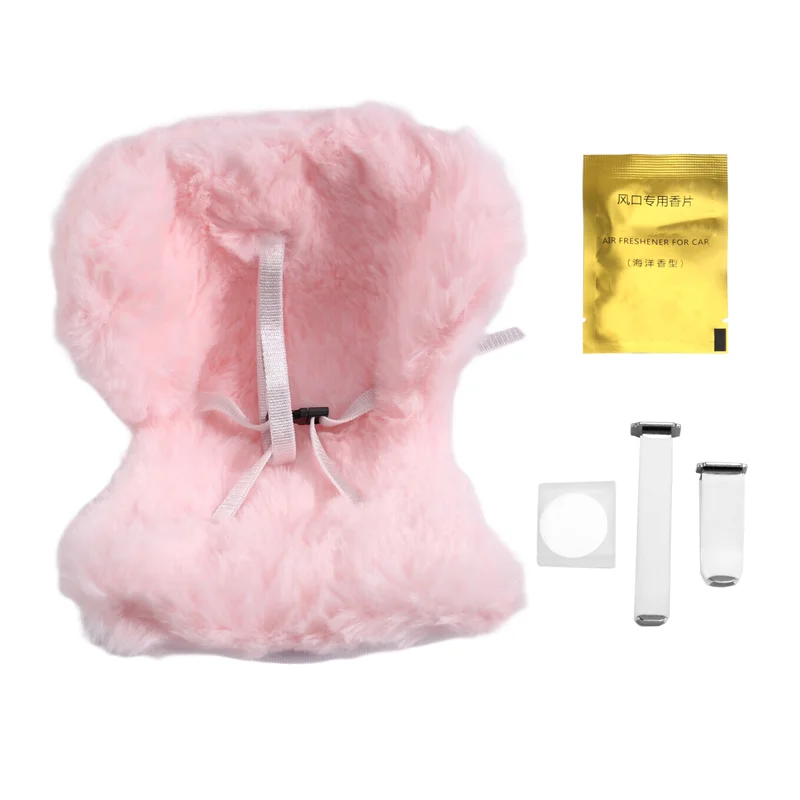 Asiento peluche decorativo para coche – diseño ídolo interior
