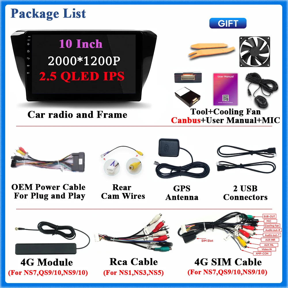 Radio con GPS para coche, reproductor con Android, 5G, Wifi, vídeo estéreo, Bluetooth, No 2DIN, DVD, para Skoda Superb 3, 2015 - 2019 - imagen 5