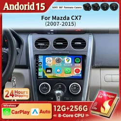 Autoradio Android 15 para Mazda CX-7 (2007-2014) 2K QLED