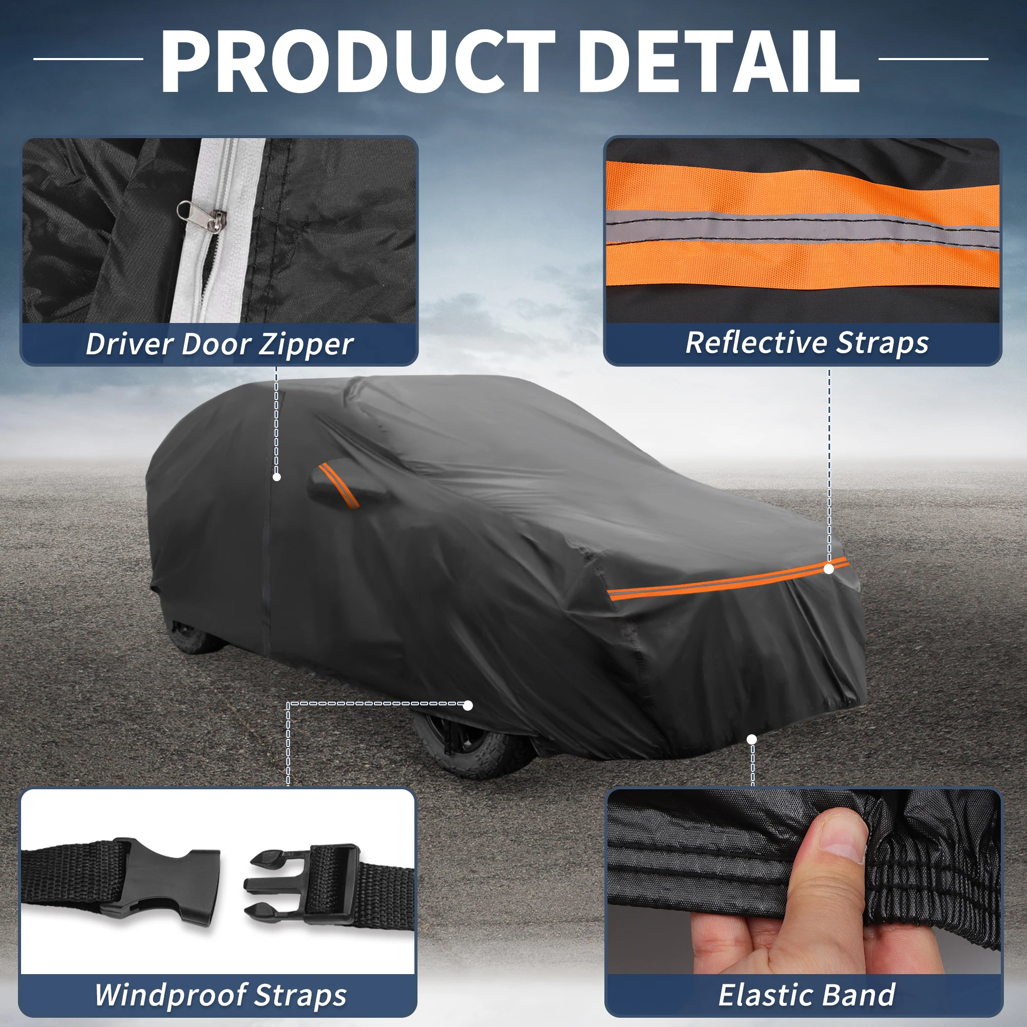 Cubierta coche UXCELL impermeable transpirable para Audi Q2 2009-2024 - imagen 5