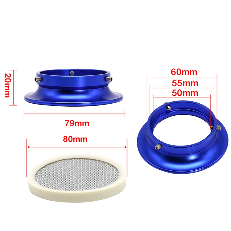 Cono filtro de aire carburador ZS Racing aluminio CNC 21-34 mm - imagen 3