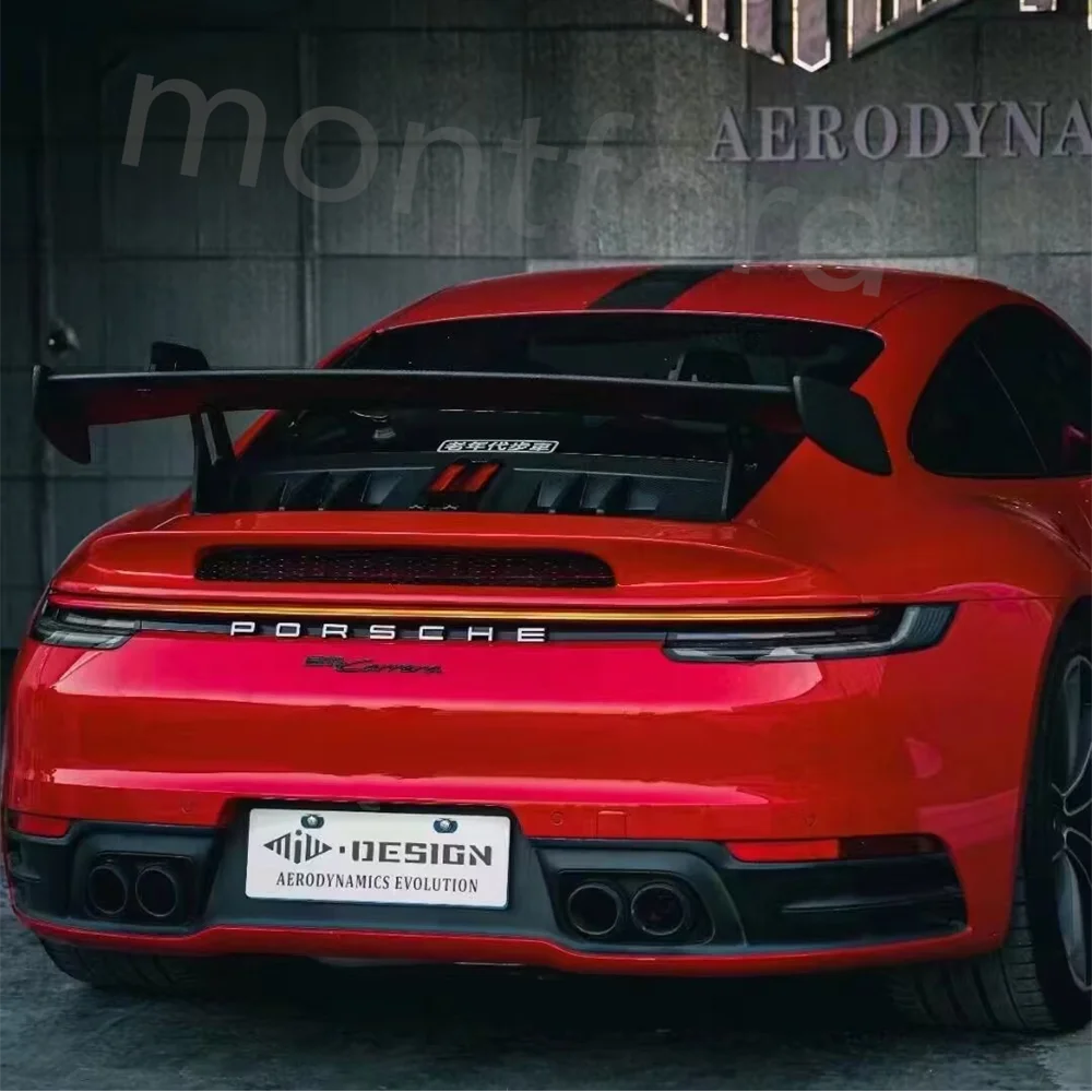 Alerón trasero fibra de carbono GT3 para Porsche 911 992 Carrera - imagen 4