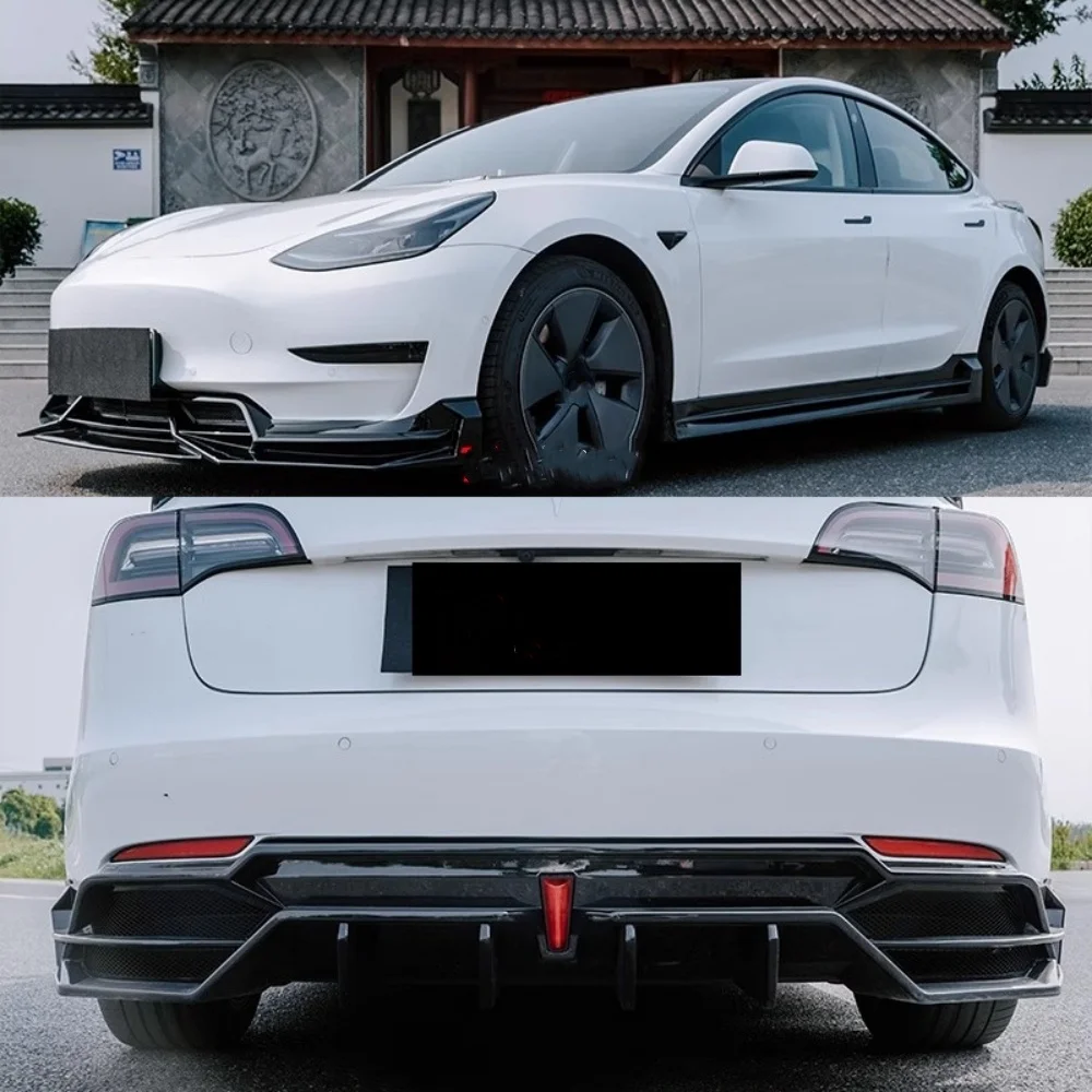 Kit aerodinámico Tesla Model 3 – alerón, spoiler y faldas laterales - imagen 2