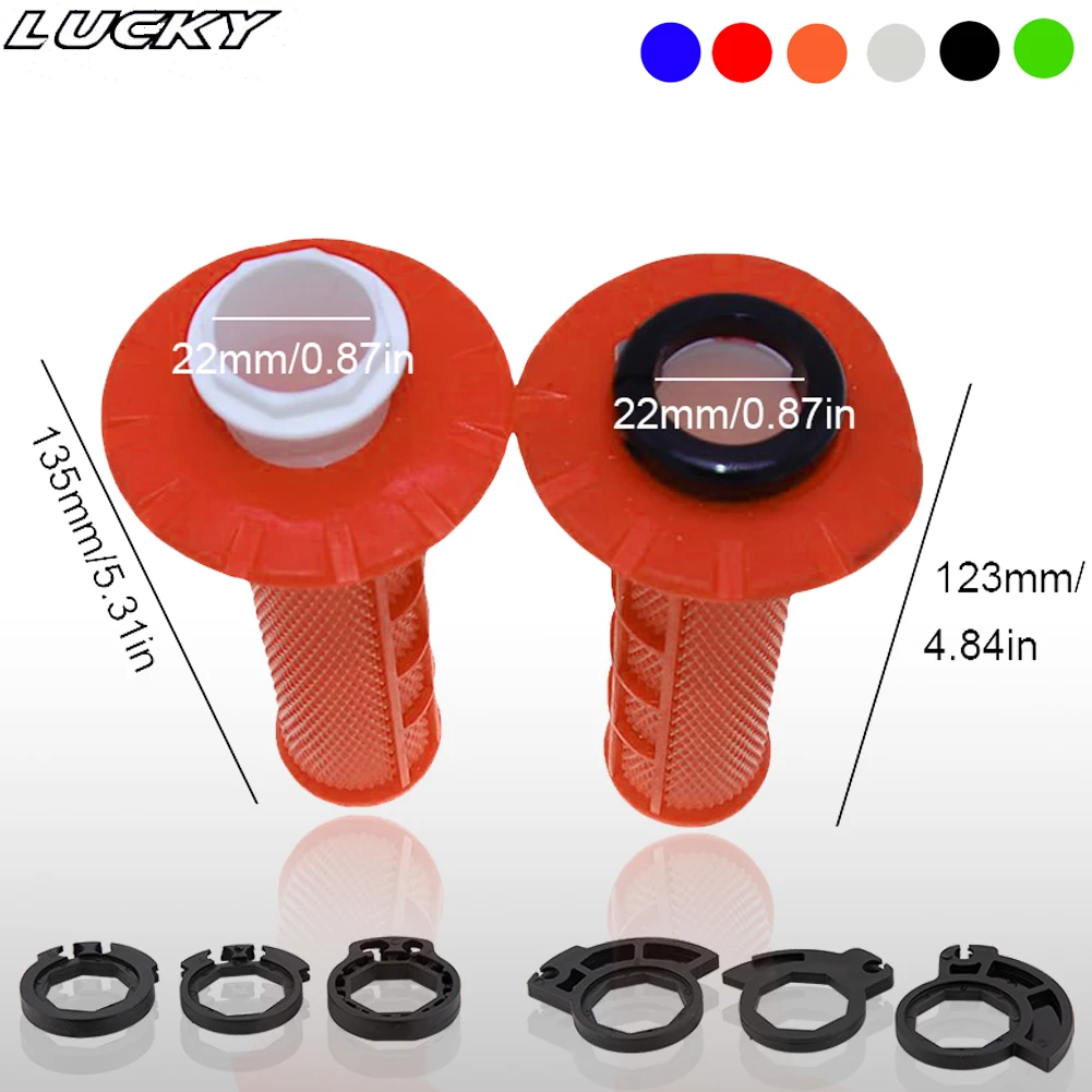 Empuñaduras manillar motocross bloqueo leva KTM CRF SXF EXC Universal - imagen 2