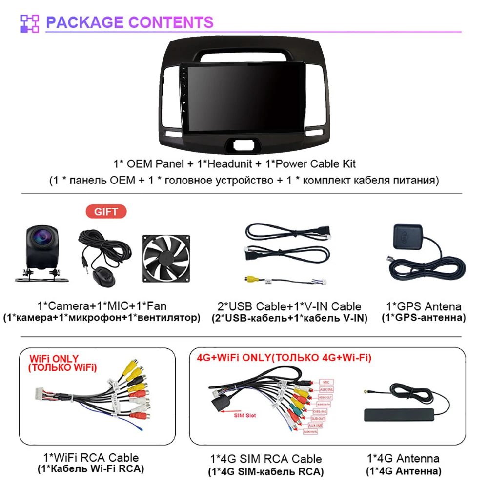 Radio multimedia Android inalámbrica BT para Hyundai Elantra HD - imagen 2