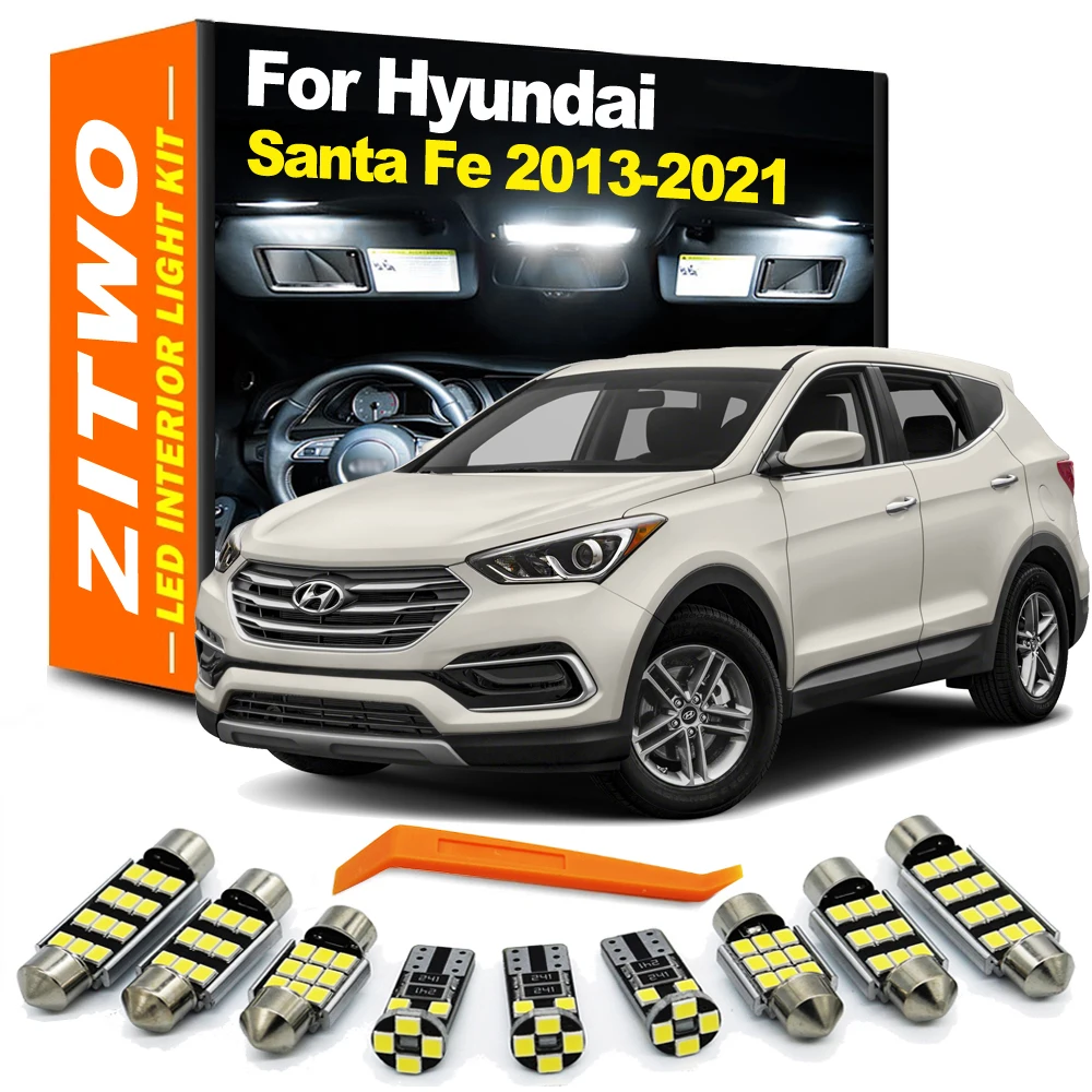 Kit bombillas LED interior ZITWO Hyundai Santa Fe III-IV placa lectura