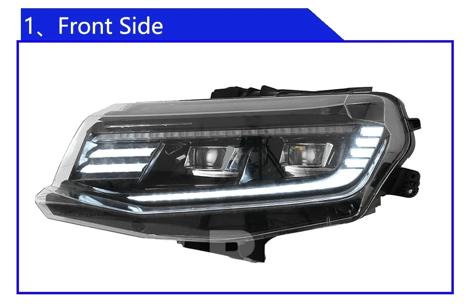 Conjunto de faros con diseño alineado para Camaro 2016-2019
