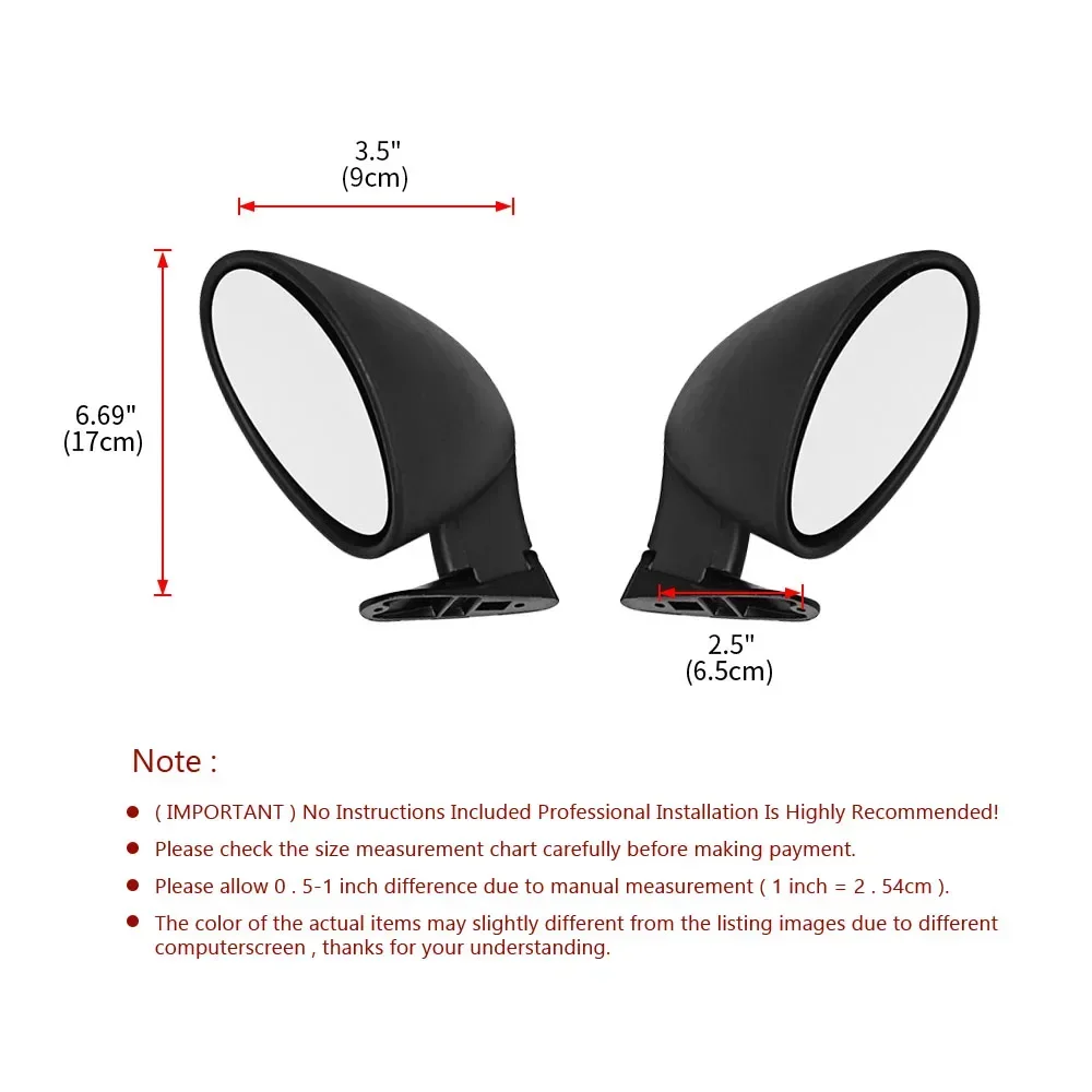 Retrovisor universal tipo racing de carbono negro mate - imagen 2