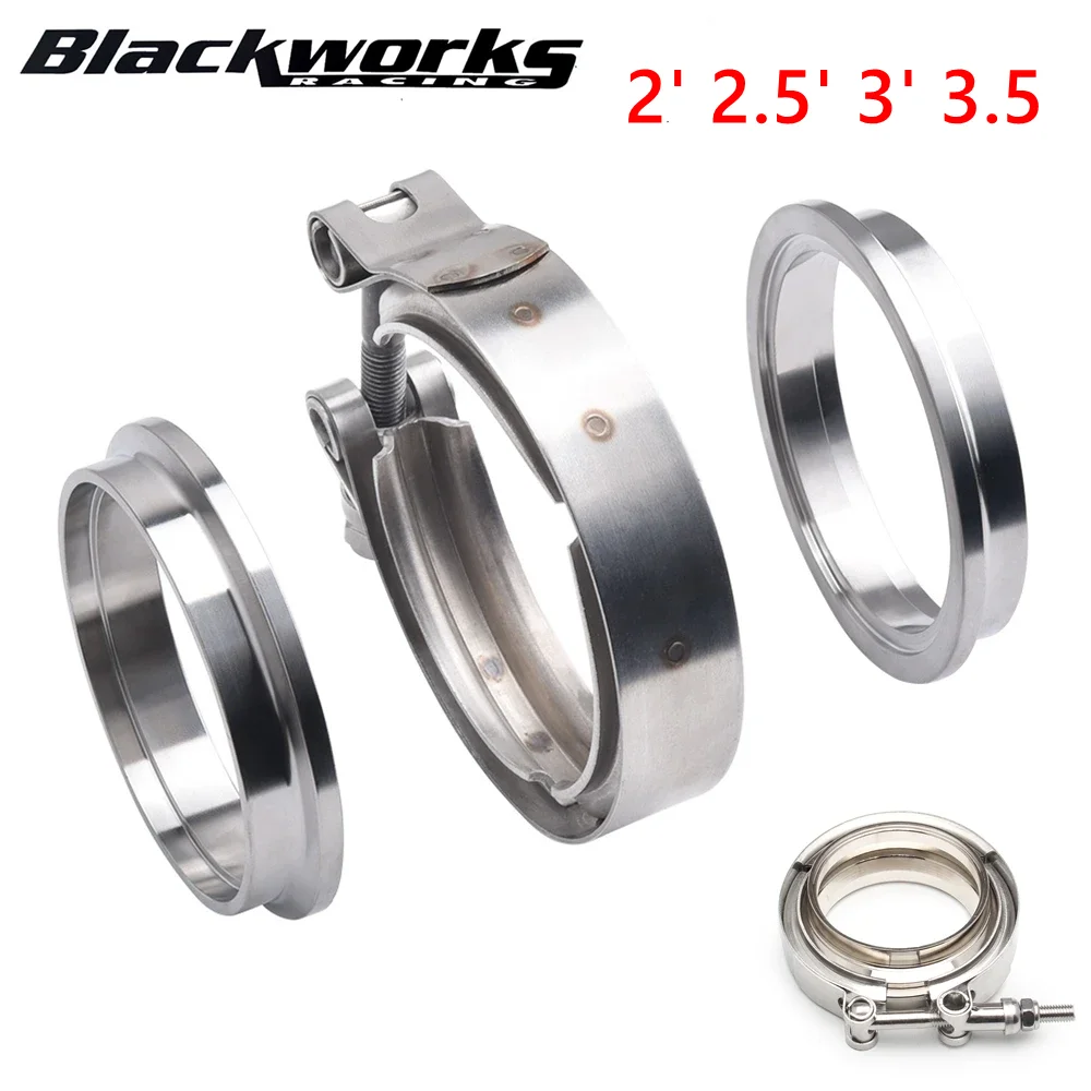 Kit de abrazadera V-band para turbo con bridas macho y hembra
