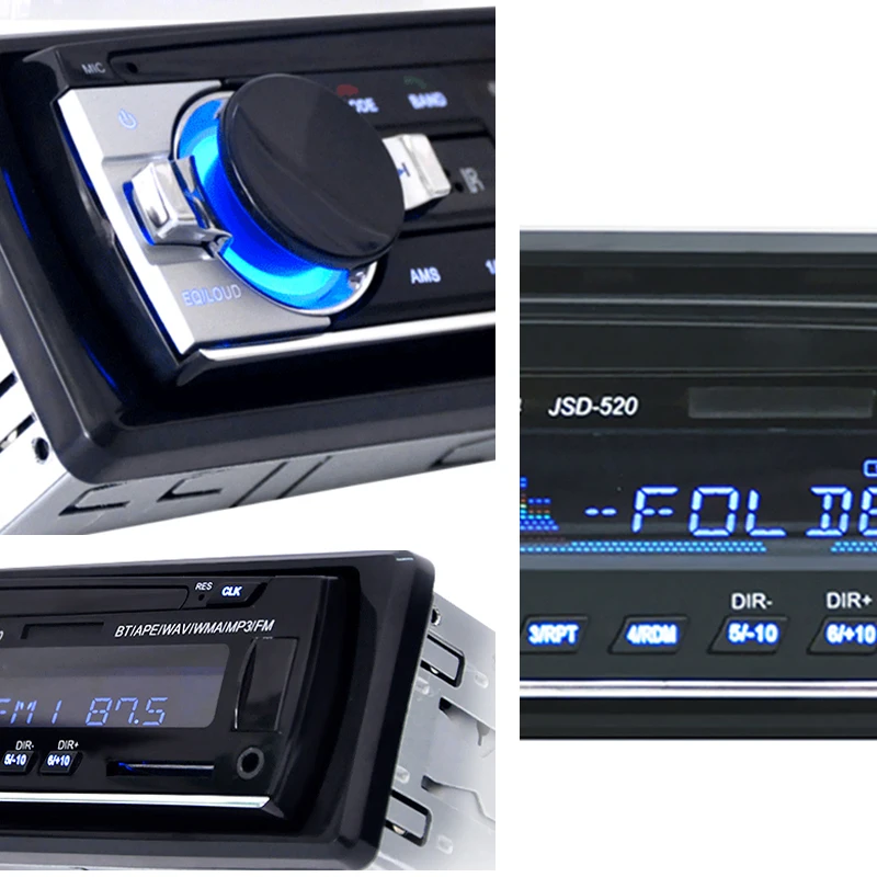 Radio 1 DIN Bluetooth para coche con MP3, USB y SD - imagen 2