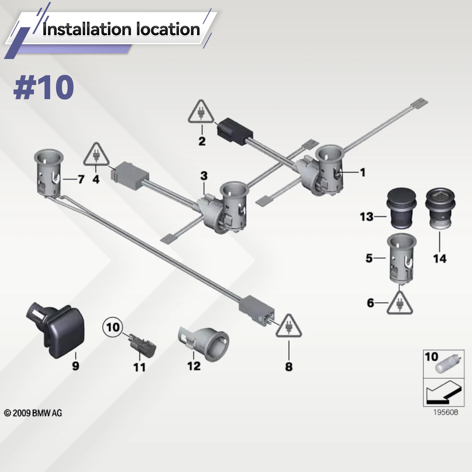 BMW 61349308246 Toma de mechero para Series 1-7, X3, X5 y X6 - imagen 2