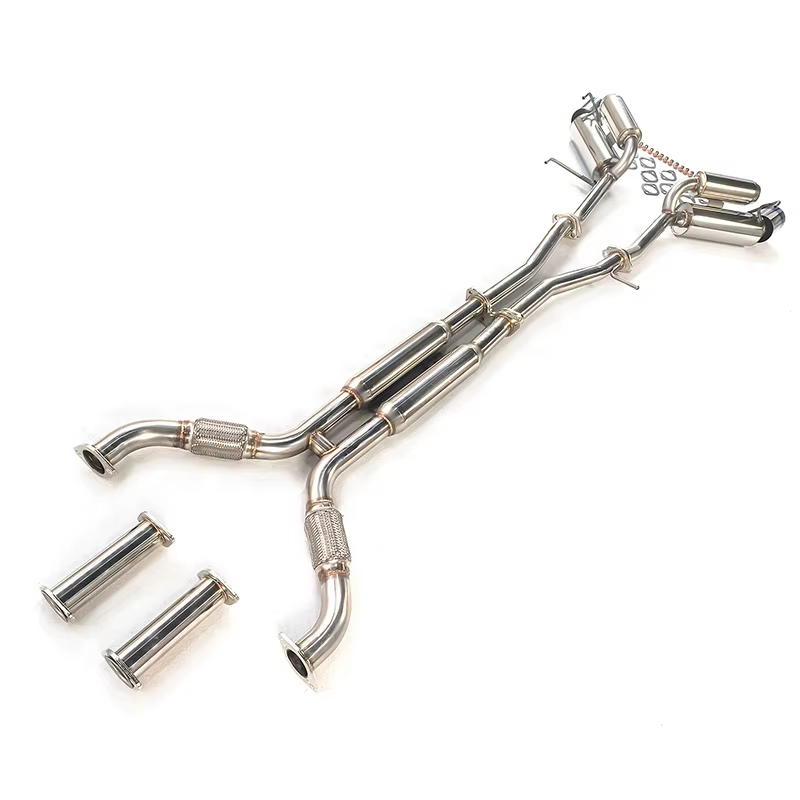 Escape catback doble punta quemada 4.5" – Nissan 350Z Z33 V35 - imagen 4