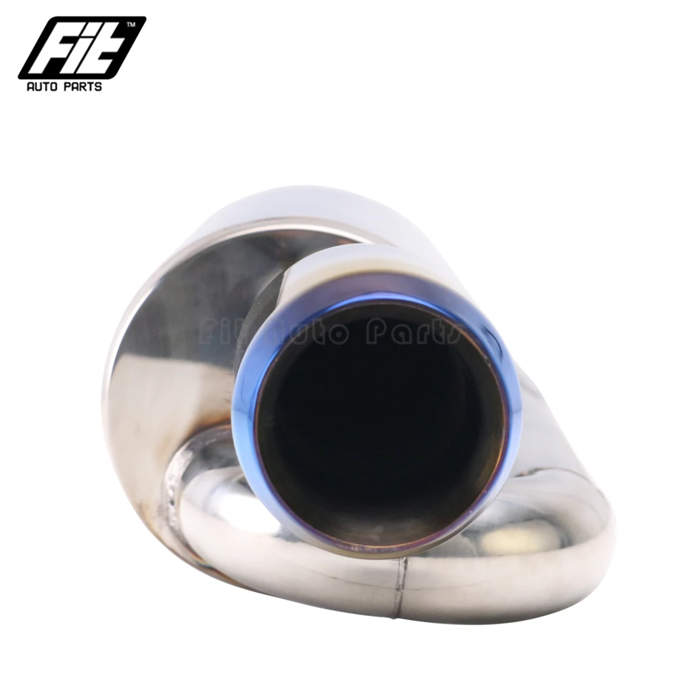 Silenciador S-FLOW universal de acero inoxidable estilo Mugen - imagen 4