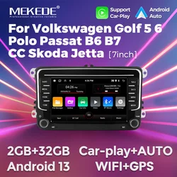 Autoradio Android con Carplay MEKEDE para VW Golf 5/6, Passat, Touran