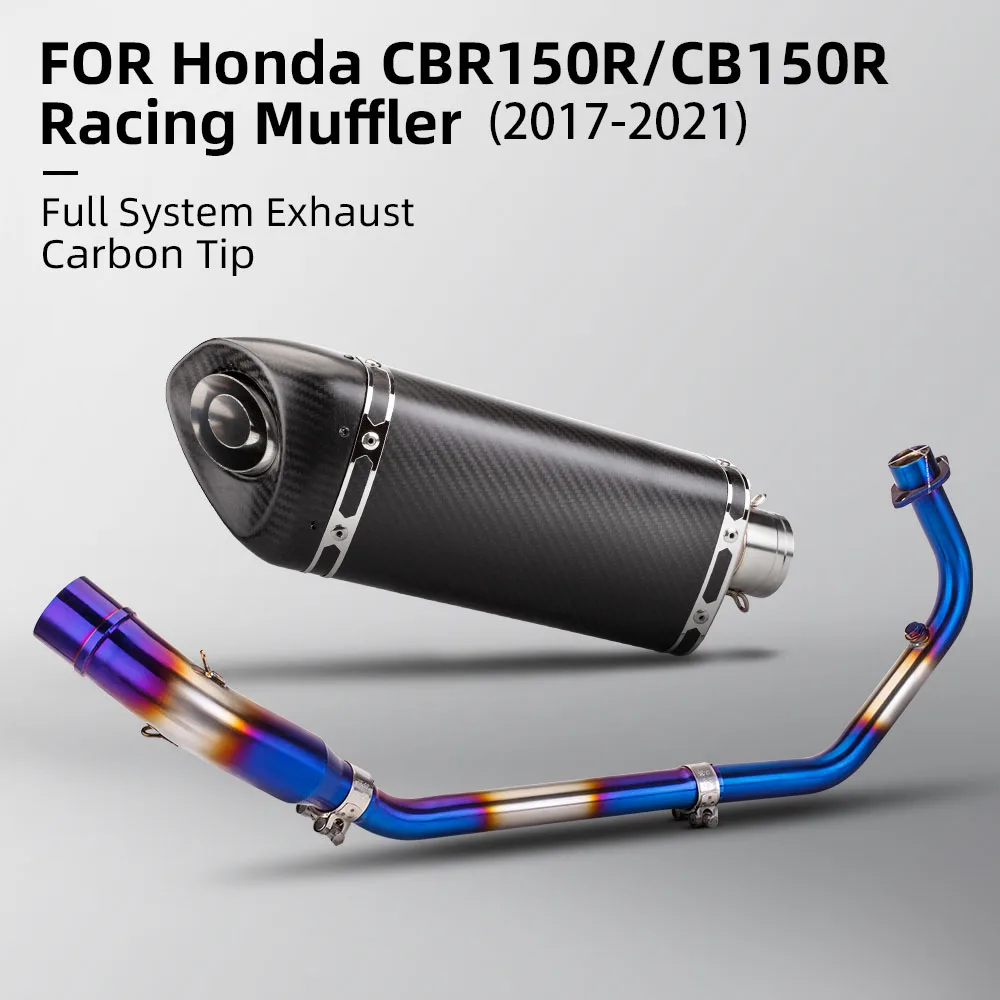 Silenciador de escape completo carreras tubo delantero Honda CBR150R