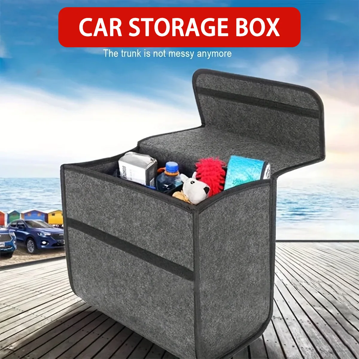 Bolsa maletero pliable tela suave para coche - imagen 5