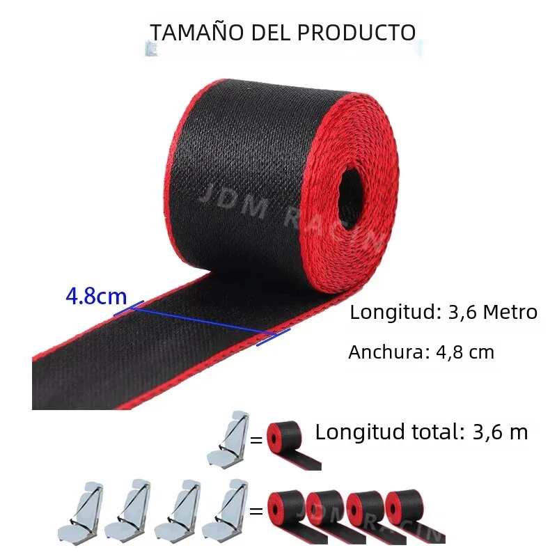 Arnés de seguridad reforzado universal para coche de carreras - imagen 3