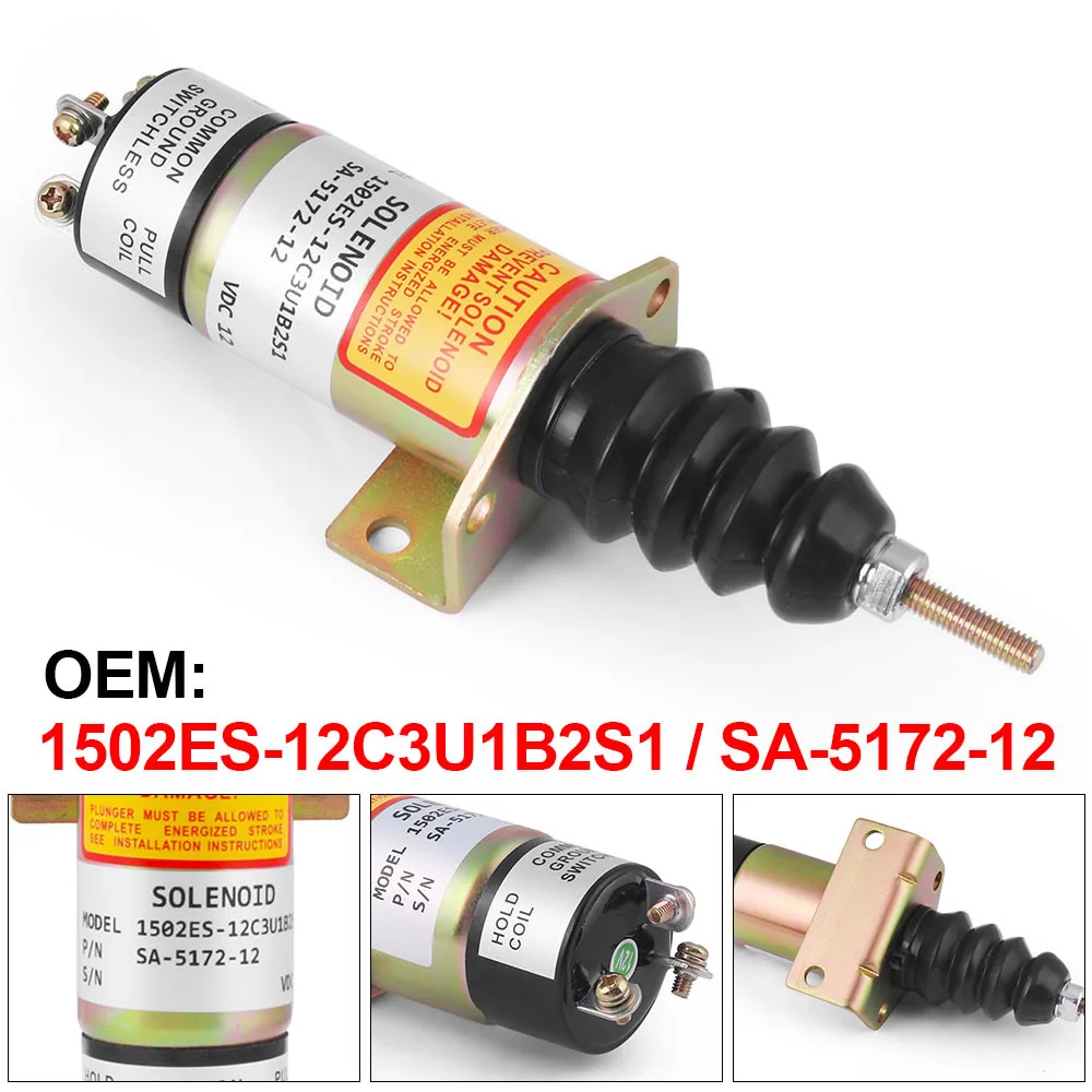 Electroválvula corte combustible 12V SA-5172-12 ref 1502ES-12C3U1B2S1