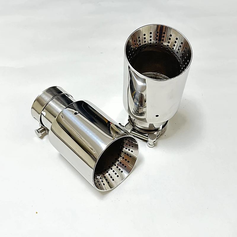 1 Uds. Accesorio para COCHE tubo de escape de acero inoxidable 304 agujero de salida de bocina de garganta trasera diámetro grande 89mm 101mm 114mm tamaño - imagen 5