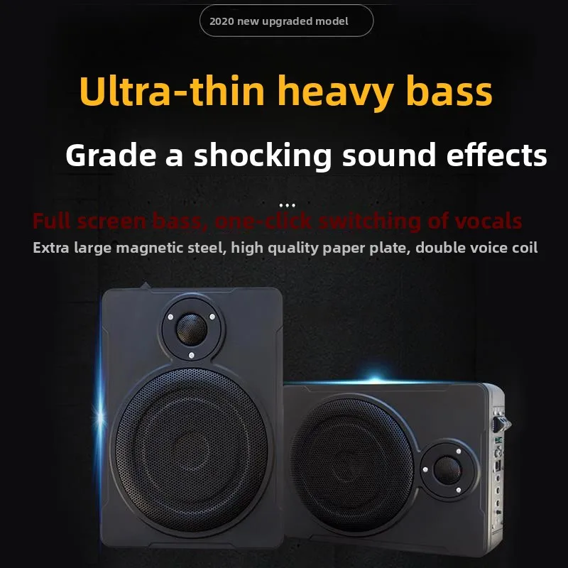 Subwoofer activo ultrafino para coche con Bluetooth - imagen 5