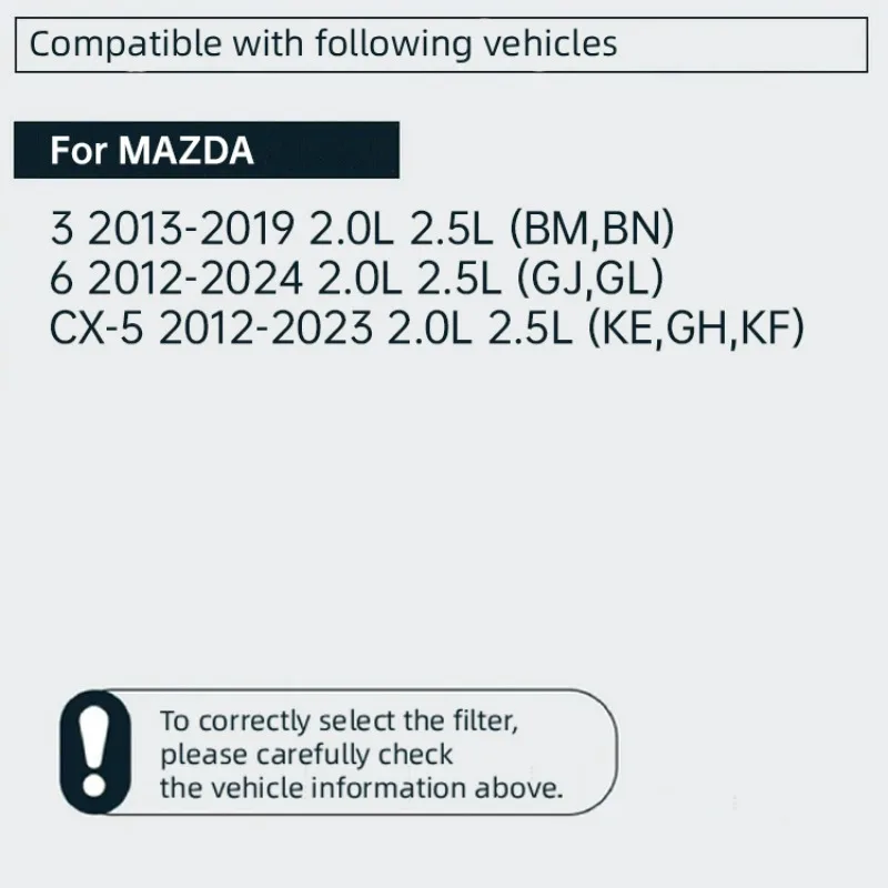 Filtro de aire THREEON AUTO TOA3050 para Mazda CX-5, 6 y 3 – 2.0 2.5 SkyActiv - imagen 2