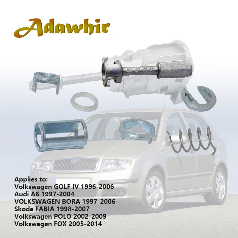 Kit reparación cilindro cerradura puerta metal VW Golf Polo Audi A6 604837168 - imagen 3