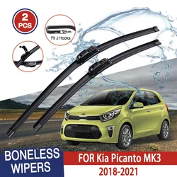 Kit escobillas limpiaparabrisas tipo U HD silenciosas para Kia Picanto