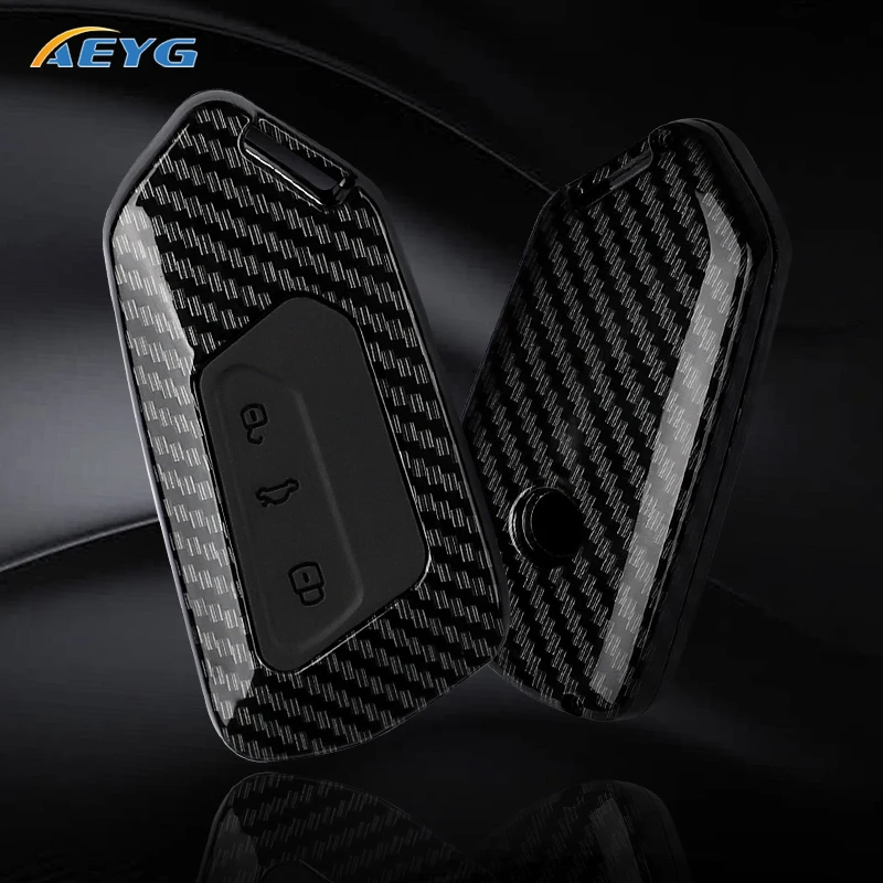 Funda de llave fibra carbono ABS para VW Golf 8, Cupra y Octavia MK4 - imagen 3